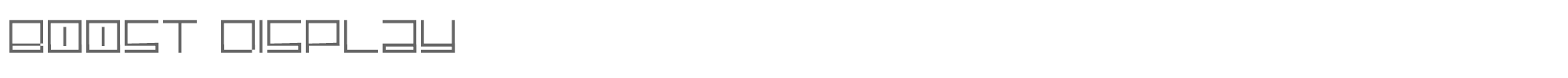 Boost Display Boost Display.ttf font preview